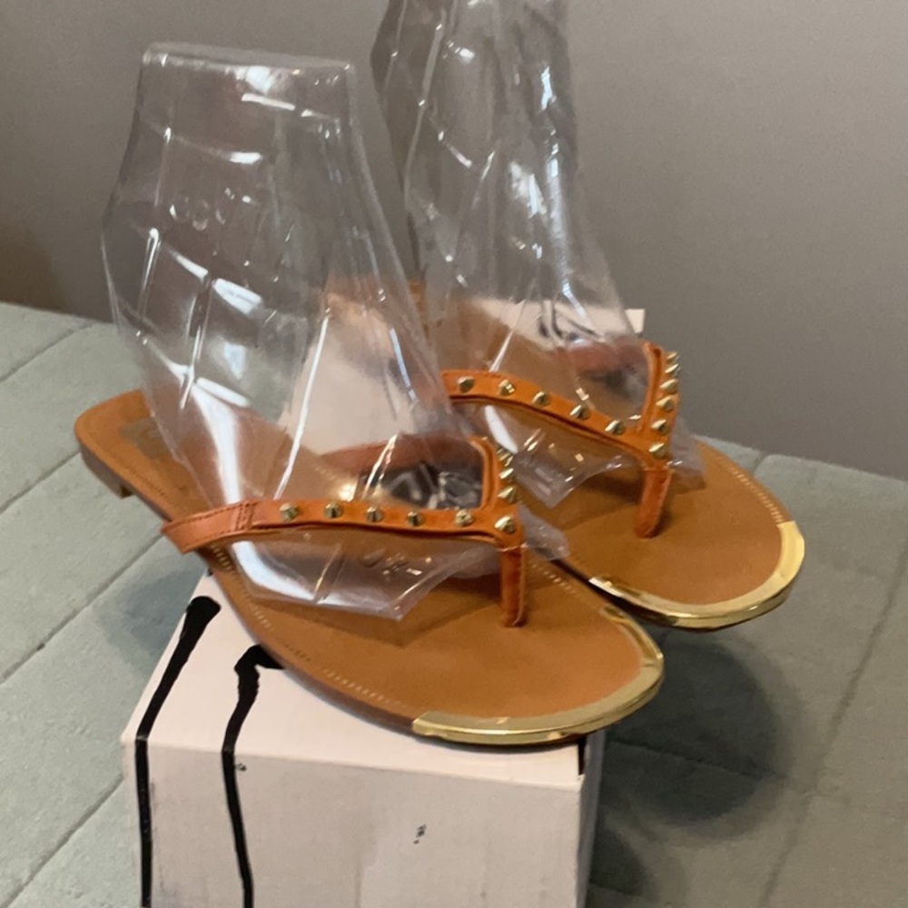 Studded Tan Sandals